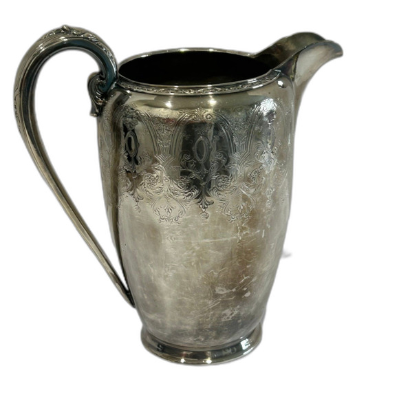 Vintage Wilcox International Water Pitcher Paisley Pattern 1.5 quarts N770 - Picture 3 of 12